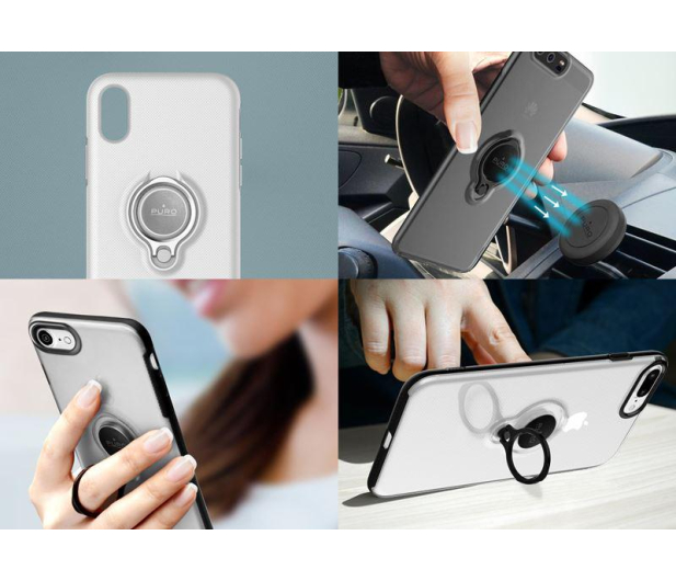 Puro ETUI PURO do iPhone X Magnet Ring Cover z uchwytem na palec - 1388923 - zdjęcie 4